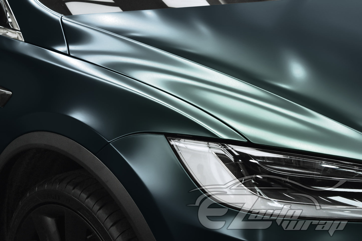 Matte Metallic Satin Pearl Dark Green Vinyl Wrap