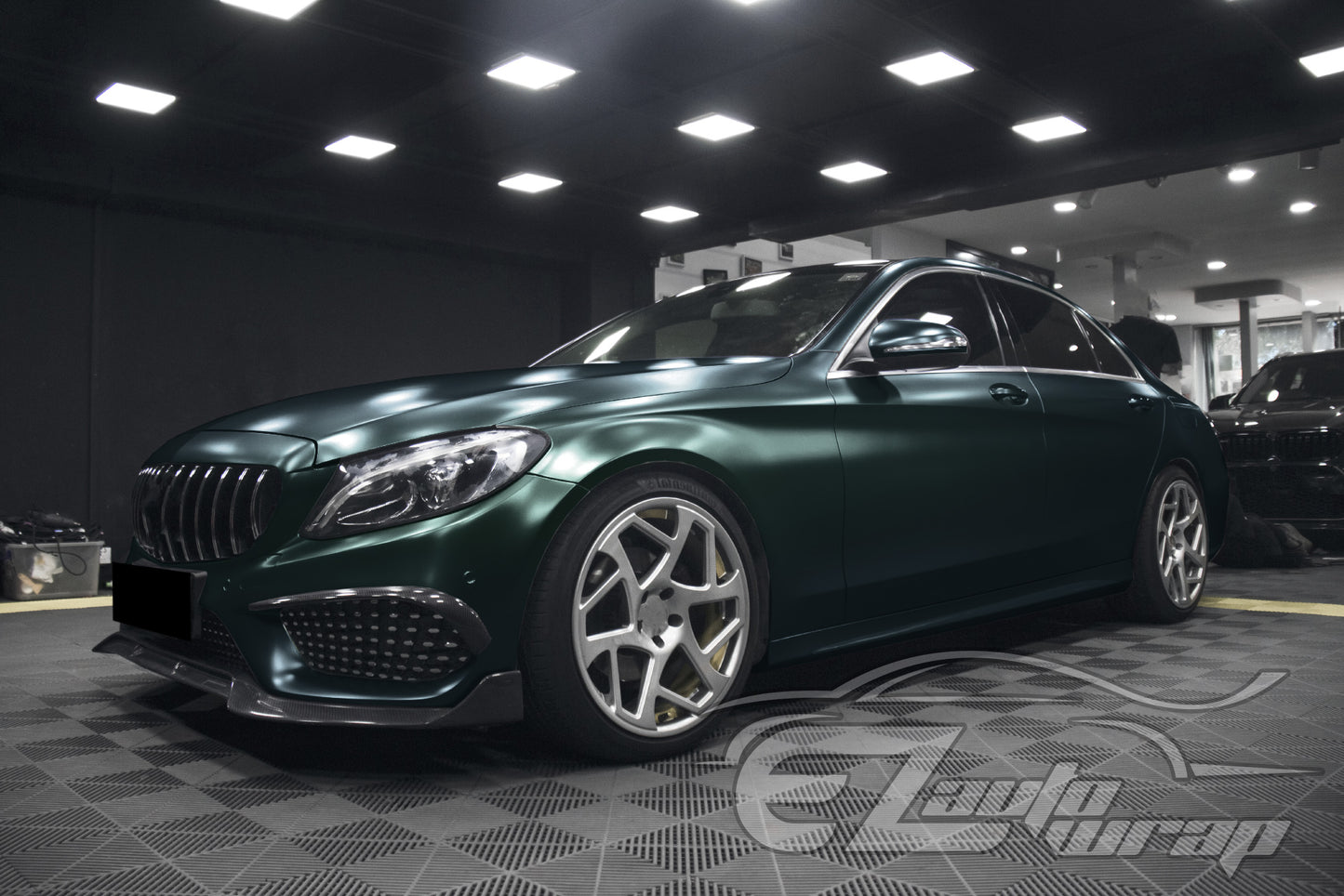 Matte Metallic Satin Pearl Dark Green Vinyl Wrap