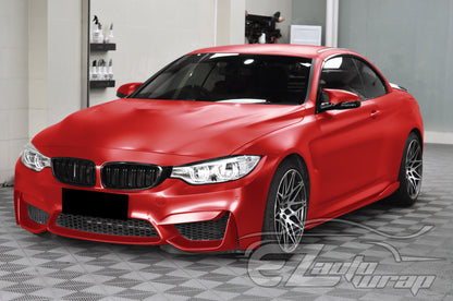 Matte Metallic Satin Pearl Red Vinyl Wrap