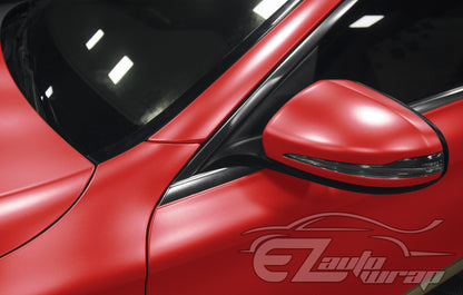 Matte Metallic Satin Pearl Red Vinyl Wrap