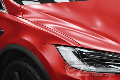 Matte Metallic Satin Pearl Red Vinyl Wrap
