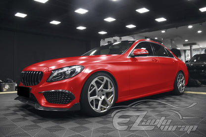 Matte Metallic Satin Pearl Red Vinyl Wrap