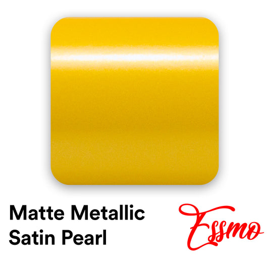 Matte Metallic Satin Pearl Yellow Vinyl Wrap
