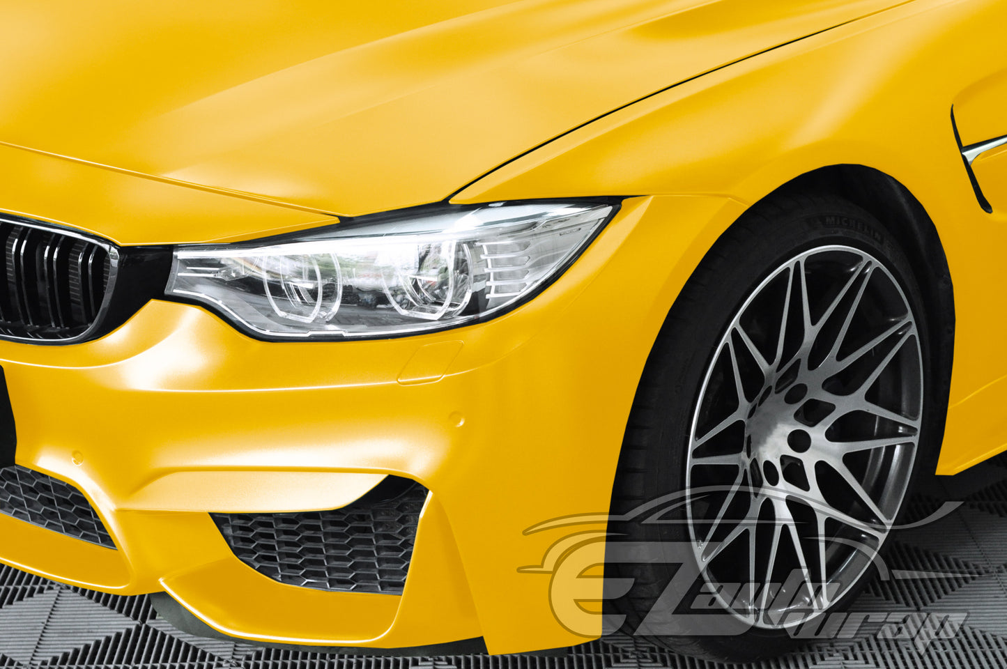 Matte Metallic Satin Pearl Yellow Vinyl Wrap