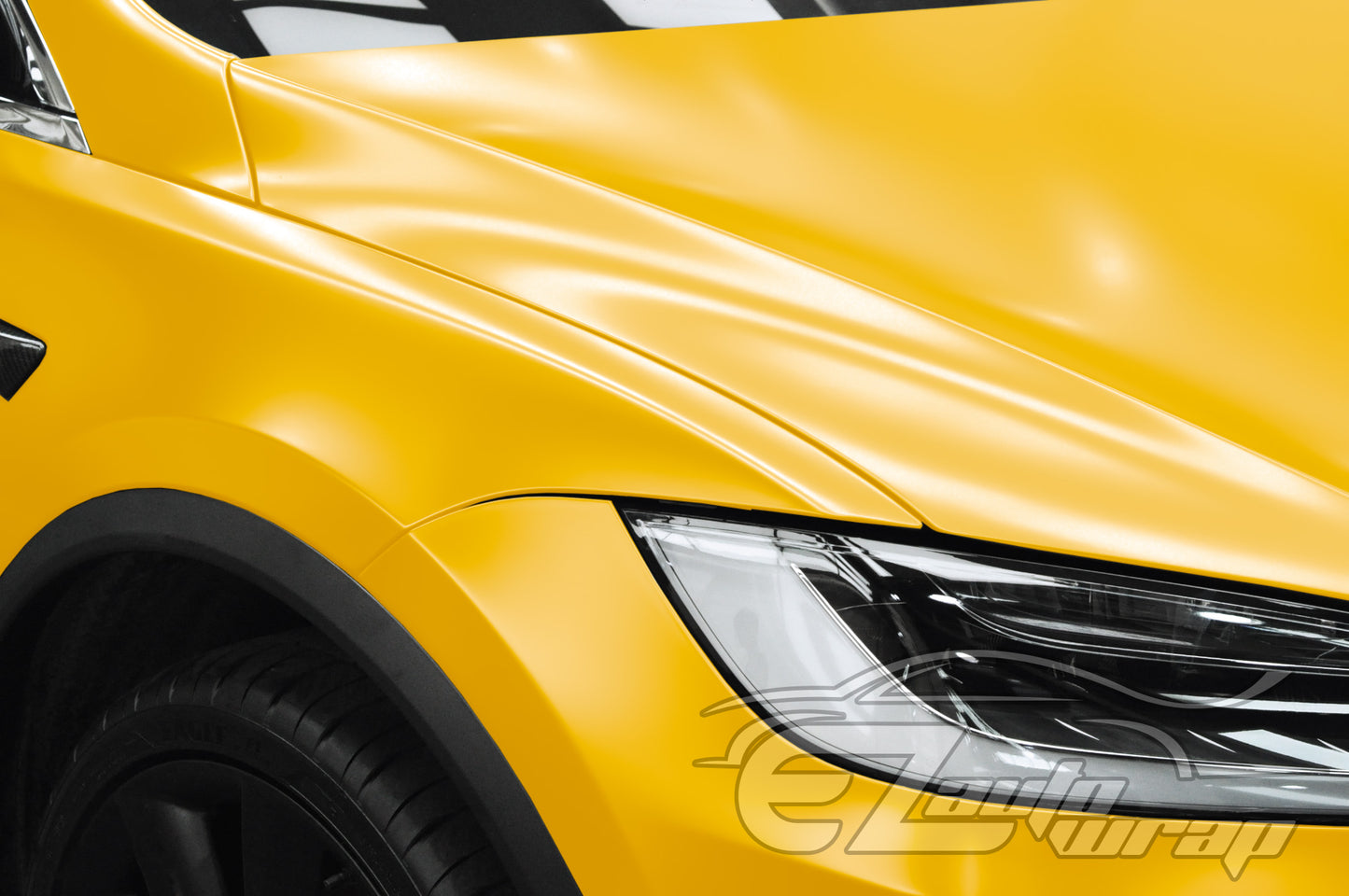 Matte Metallic Satin Pearl Yellow Vinyl Wrap