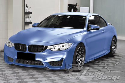 Matte Metallic Satin Pearl Frosted Blue Vinyl Wrap