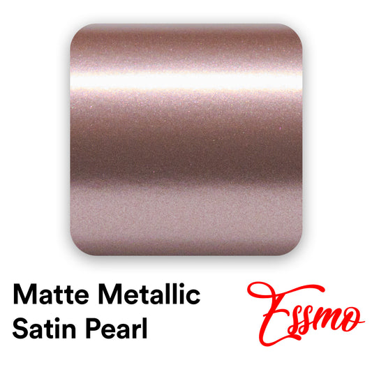 Matte Metallic Satin Pearl Rose Gold Vinyl Wrap