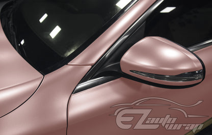 Matte Metallic Satin Pearl Rose Gold Vinyl Wrap