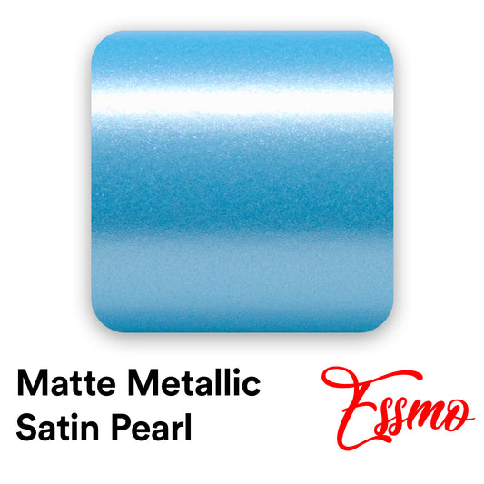 Matte Metallic Satin Pearl Light blue Vinyl Wrap