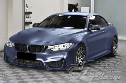 Matte Metallic Satin Pearl Thundercloud Blue Vinyl Wrap