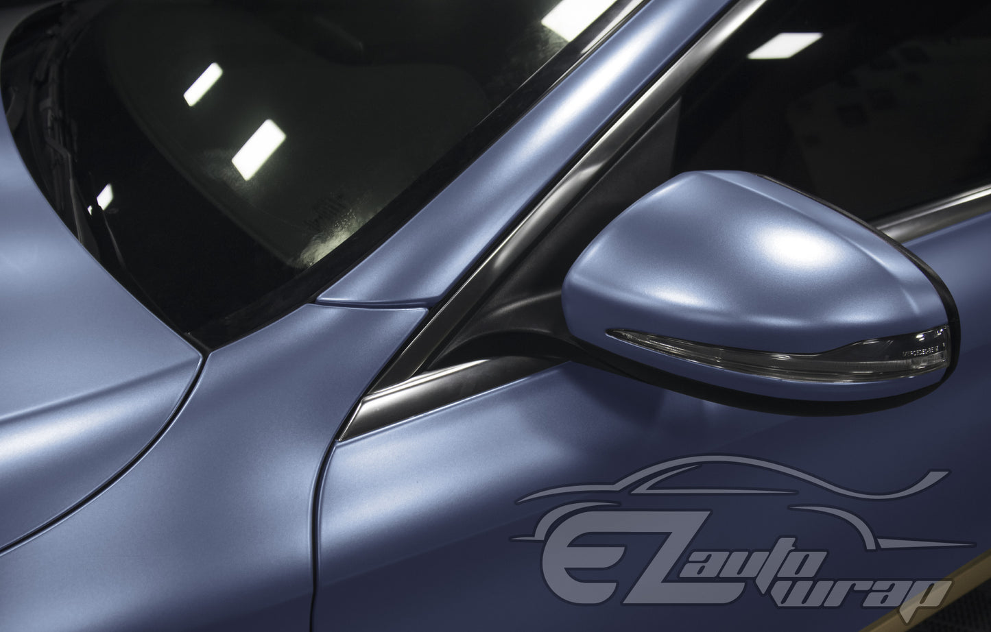 Matte Metallic Satin Pearl Thundercloud Blue Vinyl Wrap