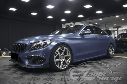 Matte Metallic Satin Pearl Thundercloud Blue Vinyl Wrap