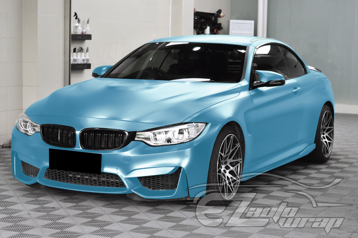 Matte Metallic Satin Pearl Lake Blue Vinyl Wrap