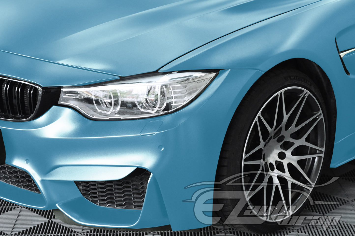 Matte Metallic Satin Pearl Lake Blue Vinyl Wrap