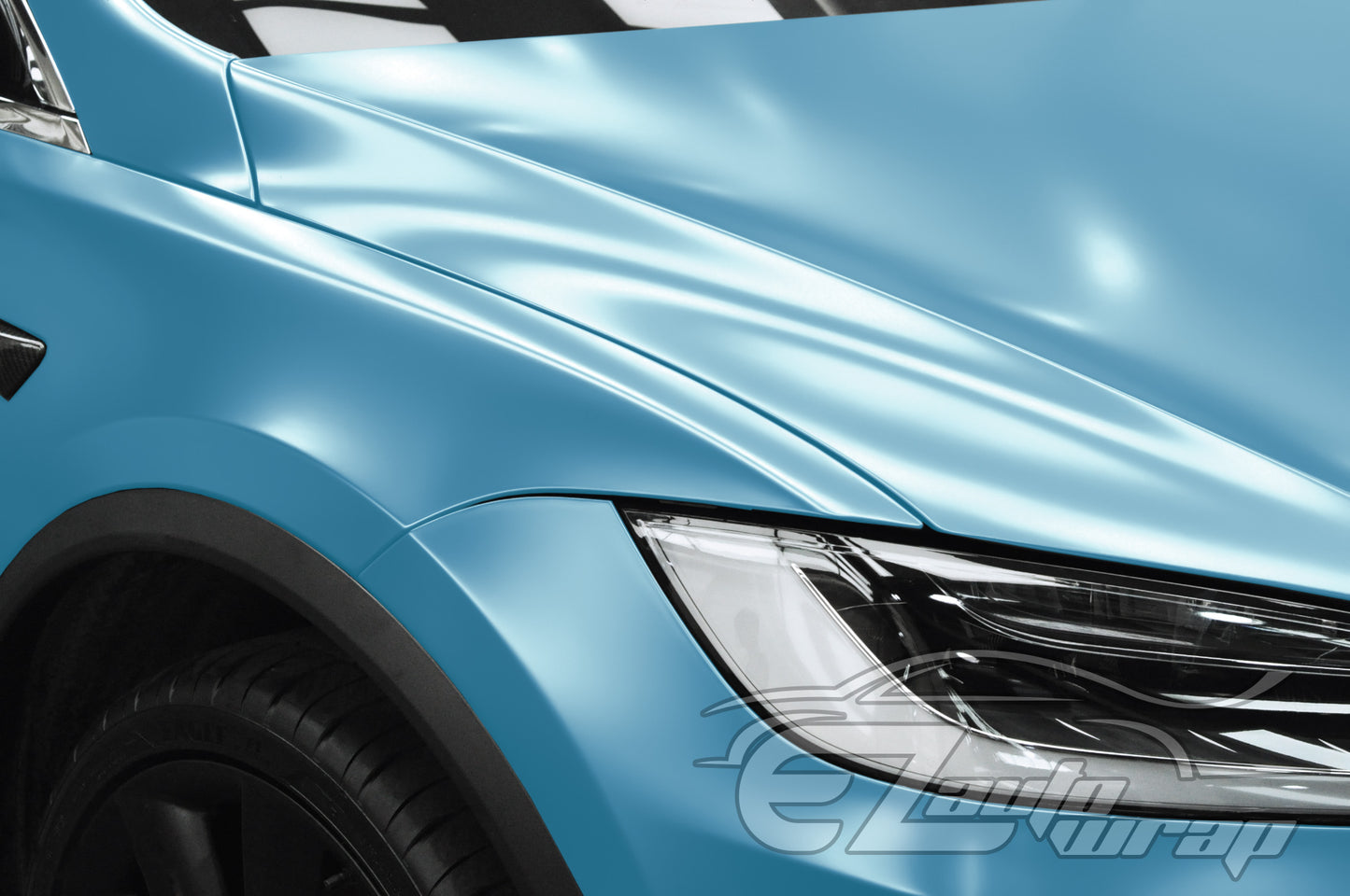 Matte Metallic Satin Pearl Lake Blue Vinyl Wrap