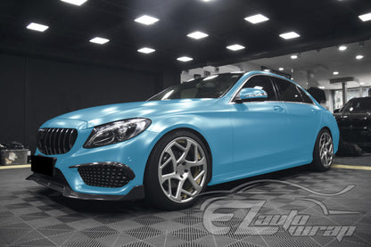 Matte Metallic Satin Pearl Lake Blue Vinyl Wrap