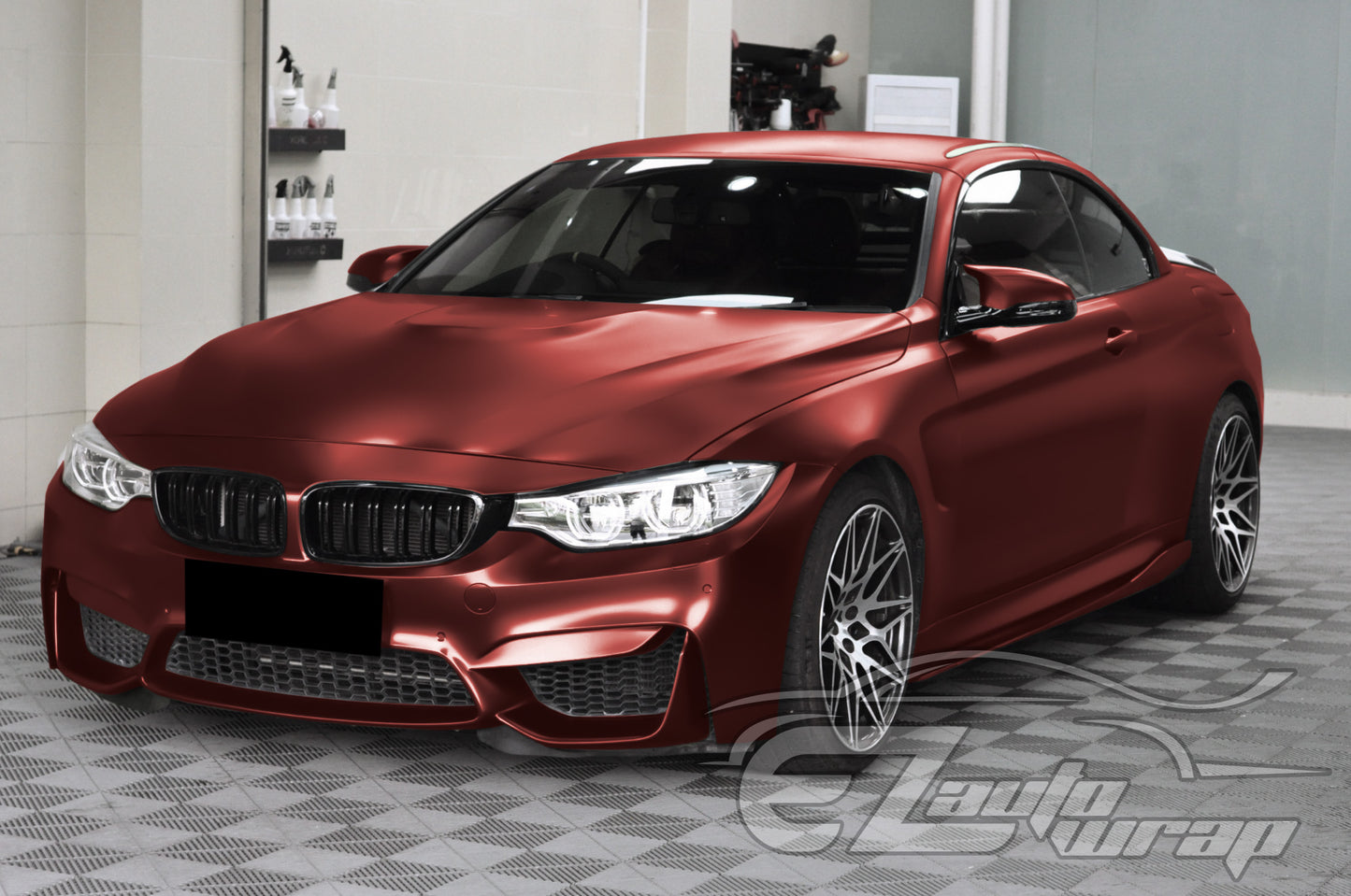 Matte Metallic Satin Pearl Burgundy Vinyl Wrap