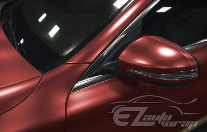 Matte Metallic Satin Pearl Burgundy Vinyl Wrap