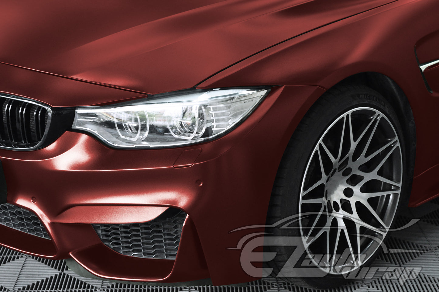 Matte Metallic Satin Pearl Burgundy Vinyl Wrap