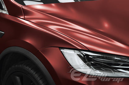Matte Metallic Satin Pearl Burgundy Vinyl Wrap