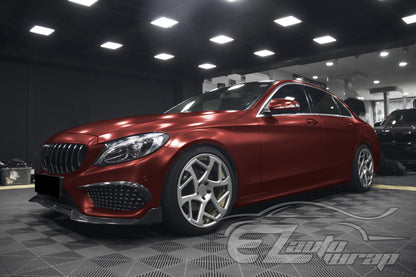Matte Metallic Satin Pearl Burgundy Vinyl Wrap