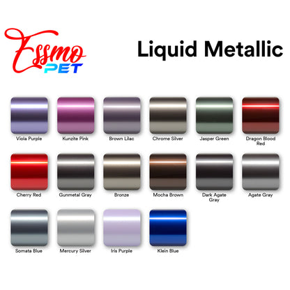 PET Liquid Metallic Gunmetal Gray Vinyl Wrap