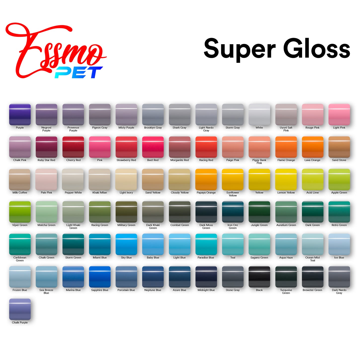 PET Super Gloss Negroni Purple Vinyl Wrap