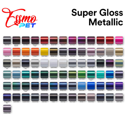 PET Super Gloss Metallic Smoky Pearl Pink Vinyl Wrap