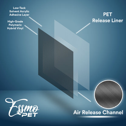 PET Matte Metallic Blackish Blue Vinyl Wrap