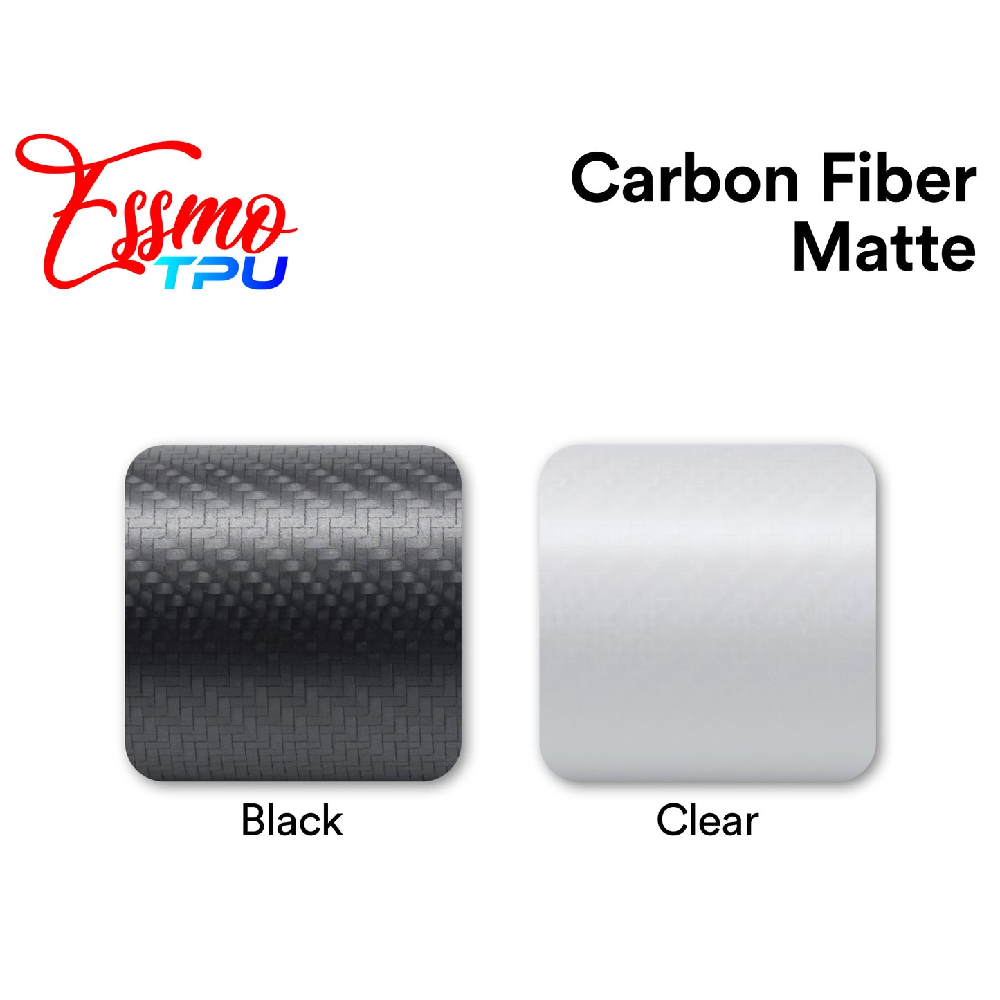 Carbon Fiber Matte Black Dry Apply PPF TPU Paint Protection Film