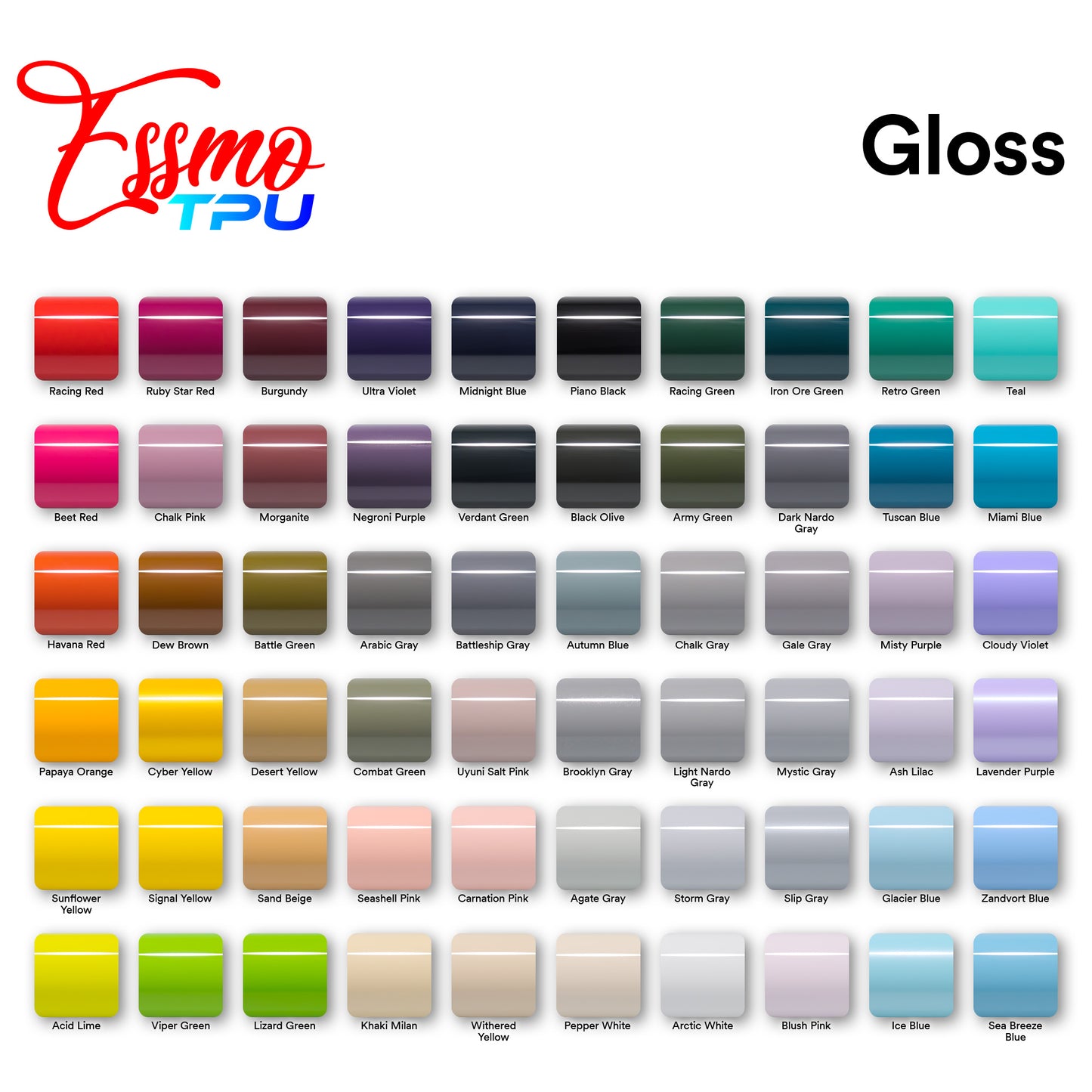 Gloss Sea Breeze Blue Dry Apply PPF TPU Paint Protection Film