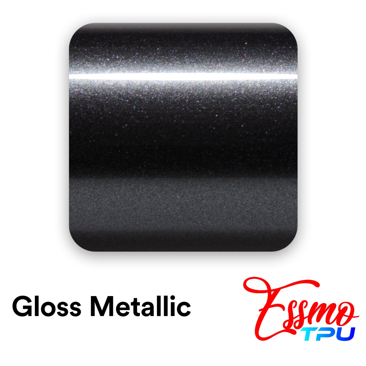 Gloss Metallic Charcoal Gray Dry Apply PPF TPU Paint Protection Film