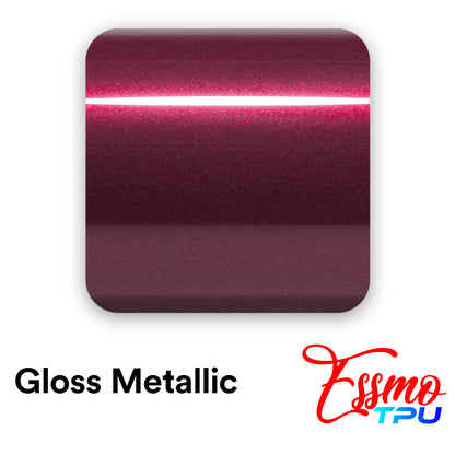 Gloss Metallic Plum Red Dry Apply PPF TPU Paint Protection Film