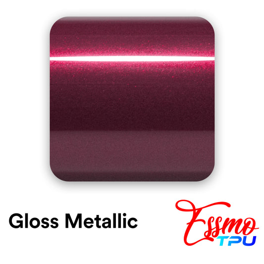 Gloss Metallic Plum Red Dry Apply PPF TPU Paint Protection Film