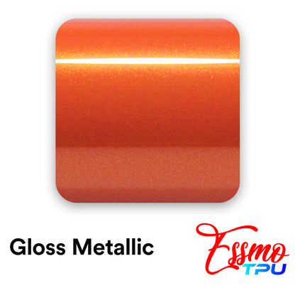 Gloss Metallic Racing Orange Dry Apply PPF TPU Paint Protection Film