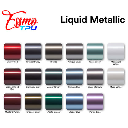 Liquid Metallic Glacier Blue Dry Apply PPF TPU Paint Protection Film