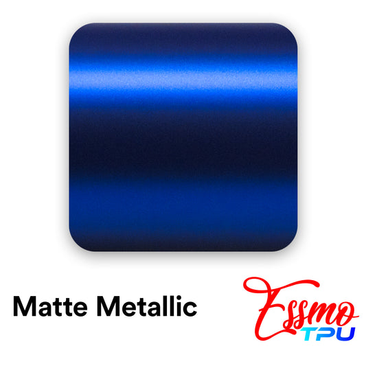 Matte Metallic Cobalt Blue Dry Apply PPF TPU Paint Protection Film