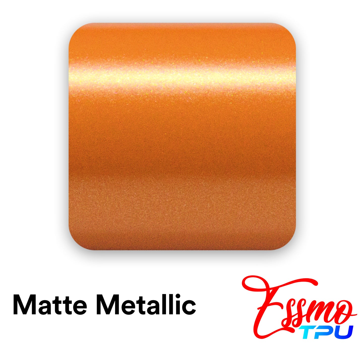 Matte Metallic Shiny Orange Dry Apply PPF TPU Paint Protection Film