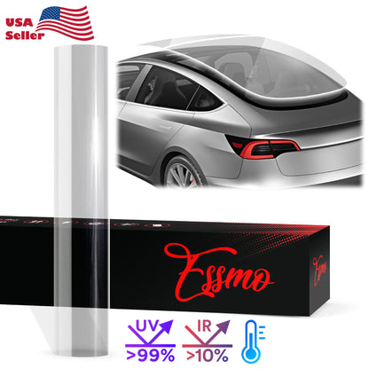 PPF Paint Protection Film Security Uncut for Tesla Glass Sunroof Clear Bra VLT70% UV99% Block Windshield