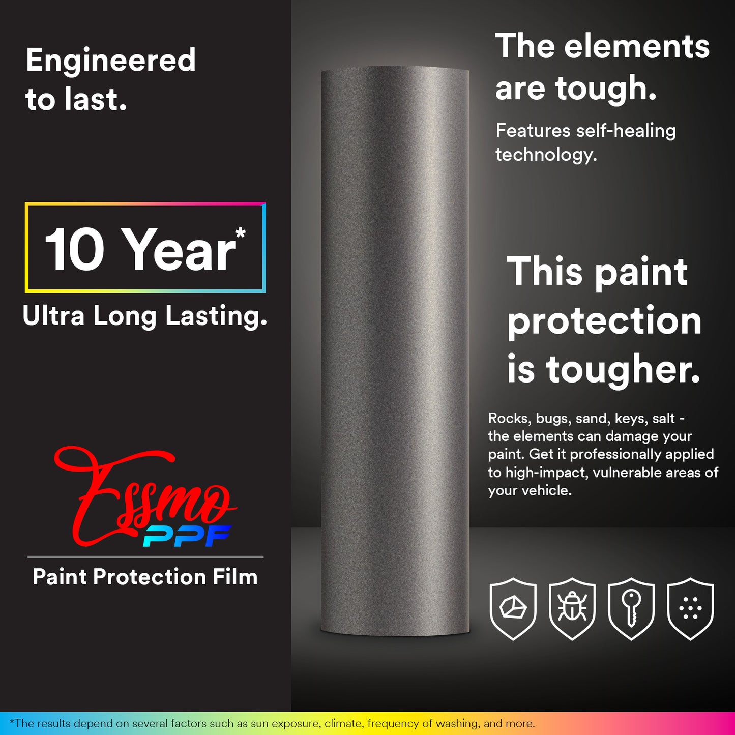 PPF Paint Protection Film TPU Matte Metallic Foggy Black Full Roll Special Order