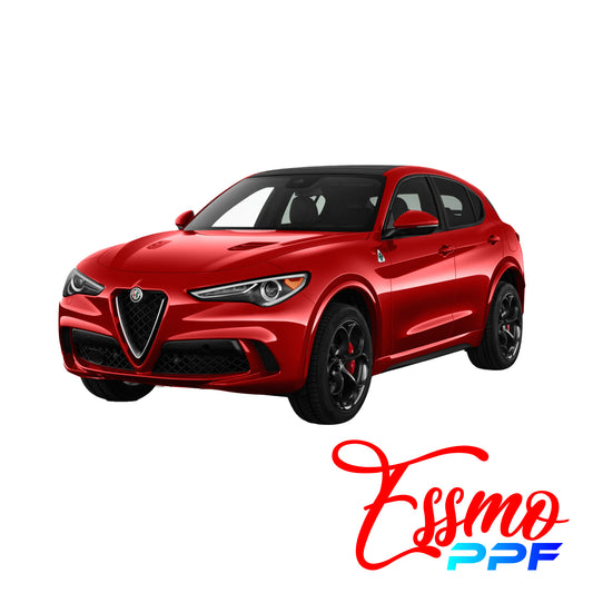 2019 Alfa Romeo Stelvio Quadrifoglio PPF Paint Protection Film Clear Pre Cut