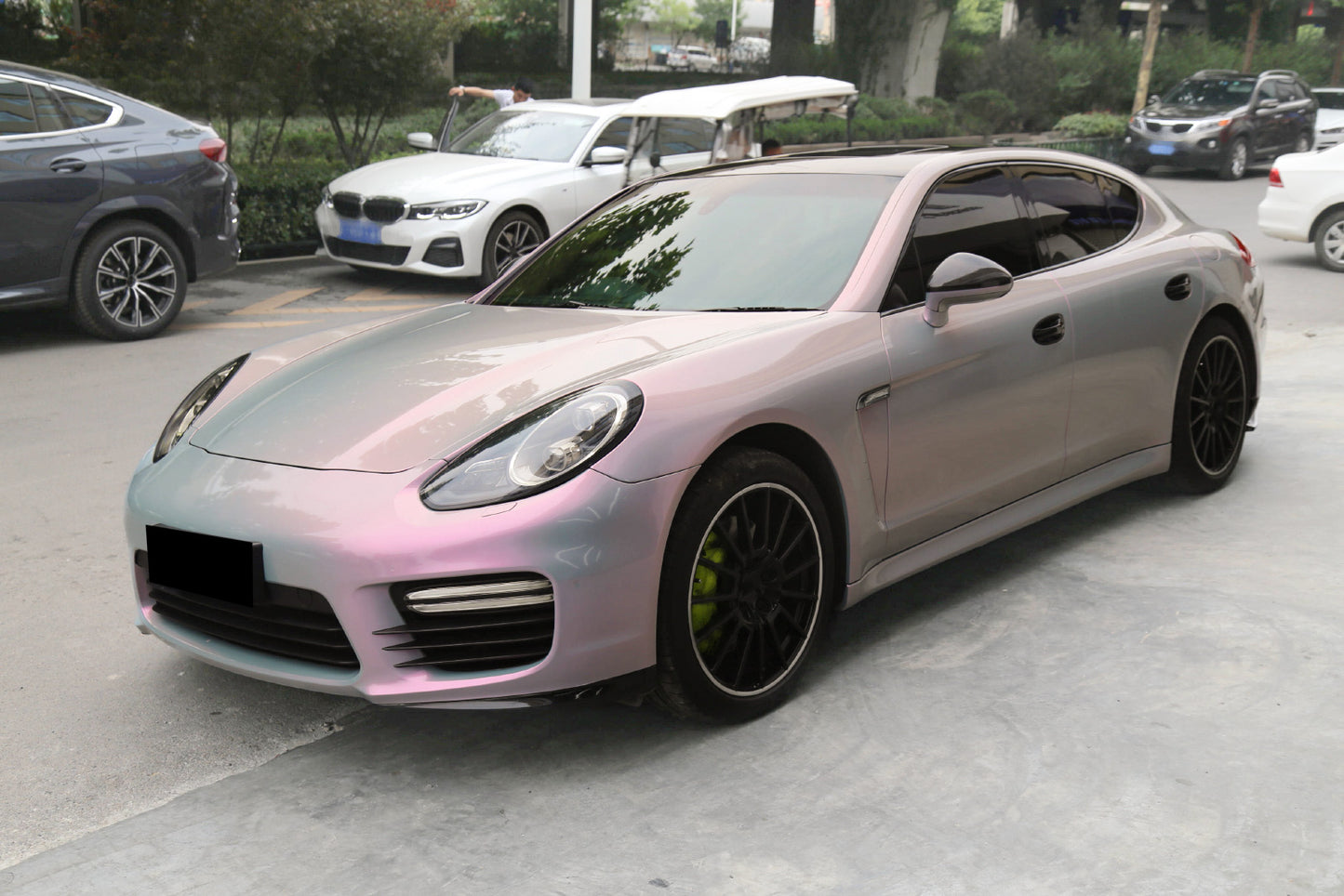 Space Candy Gloss Gray Red Vinyl Wrap