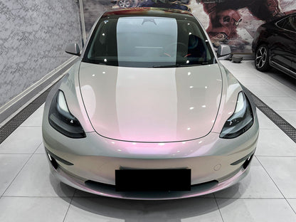 Space Candy Gloss Gray Red Vinyl Wrap