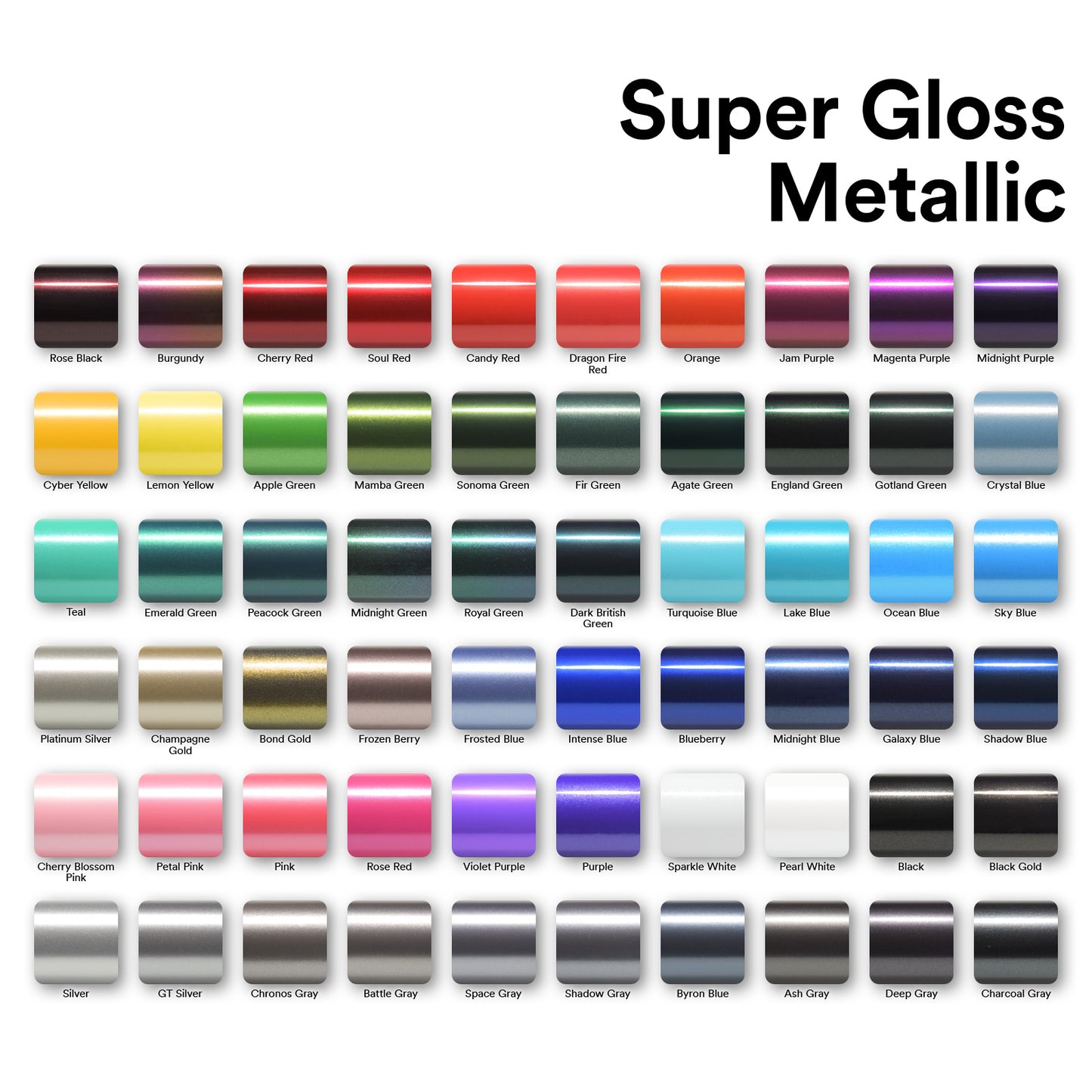 Super Gloss Metallic Space Gray Vinyl Wrap