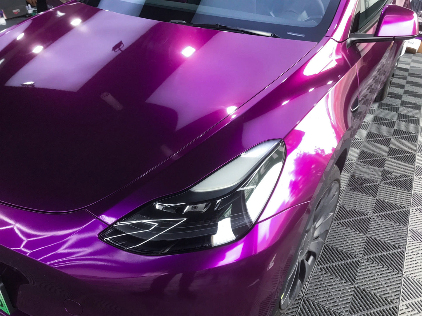 Super Gloss Metallic Magenta Purple Vinyl Wrap