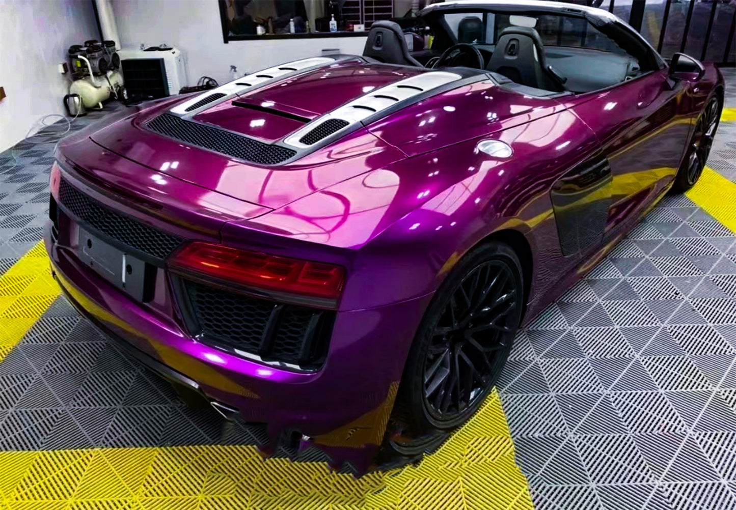 Super Gloss Metallic Magenta Purple Vinyl Wrap