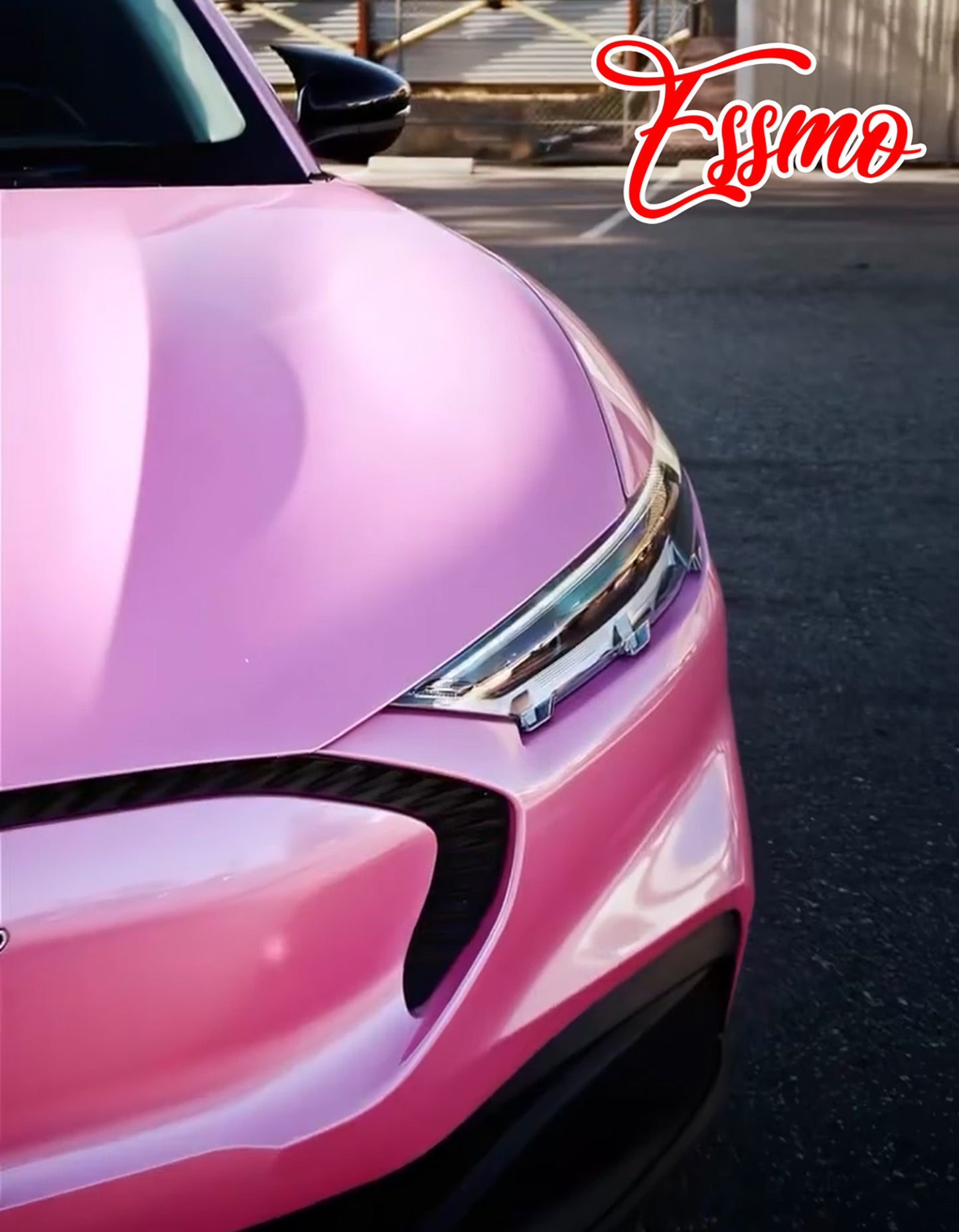 PET Super Gloss Metallic Petal Pink Vinyl Wrap