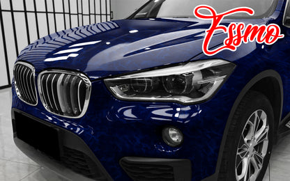 PET Marble Pearl Gloss Royal Blue Vinyl Wrap