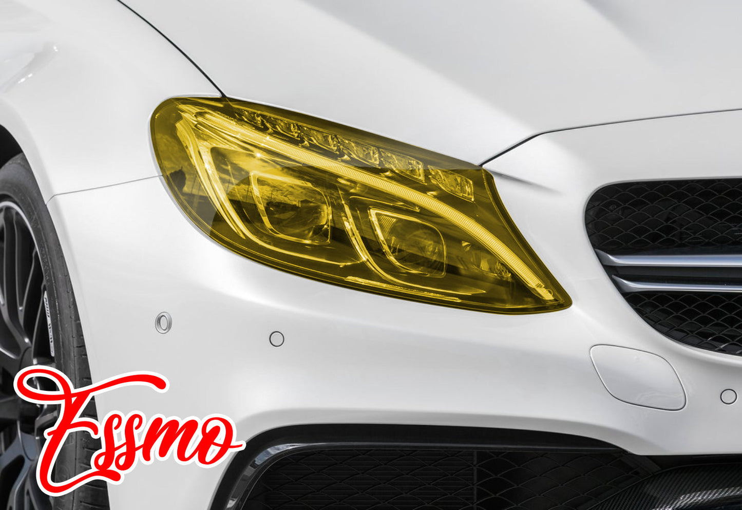 TPU Gloss Headlight Golden Yellow PPF Tint Film