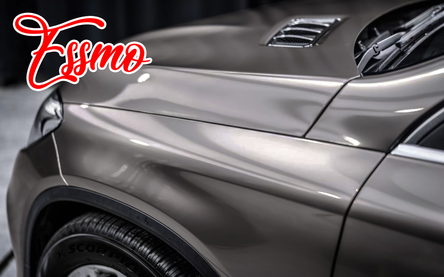 Liquid Metallic Antique Silver Dry Apply PPF TPU Paint Protection Film